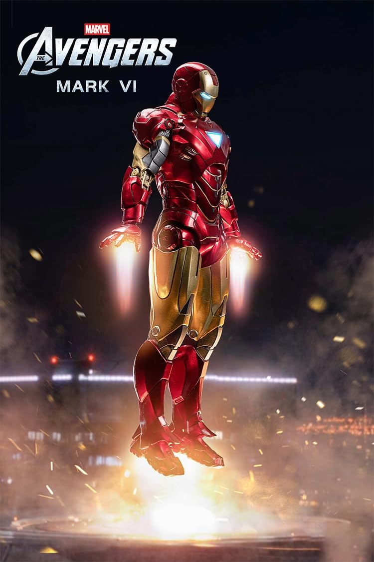 Conjunto completo de figuras coleccionables de ZD: Iron Man Mark, figura de acción en miniatura a escala 1:10