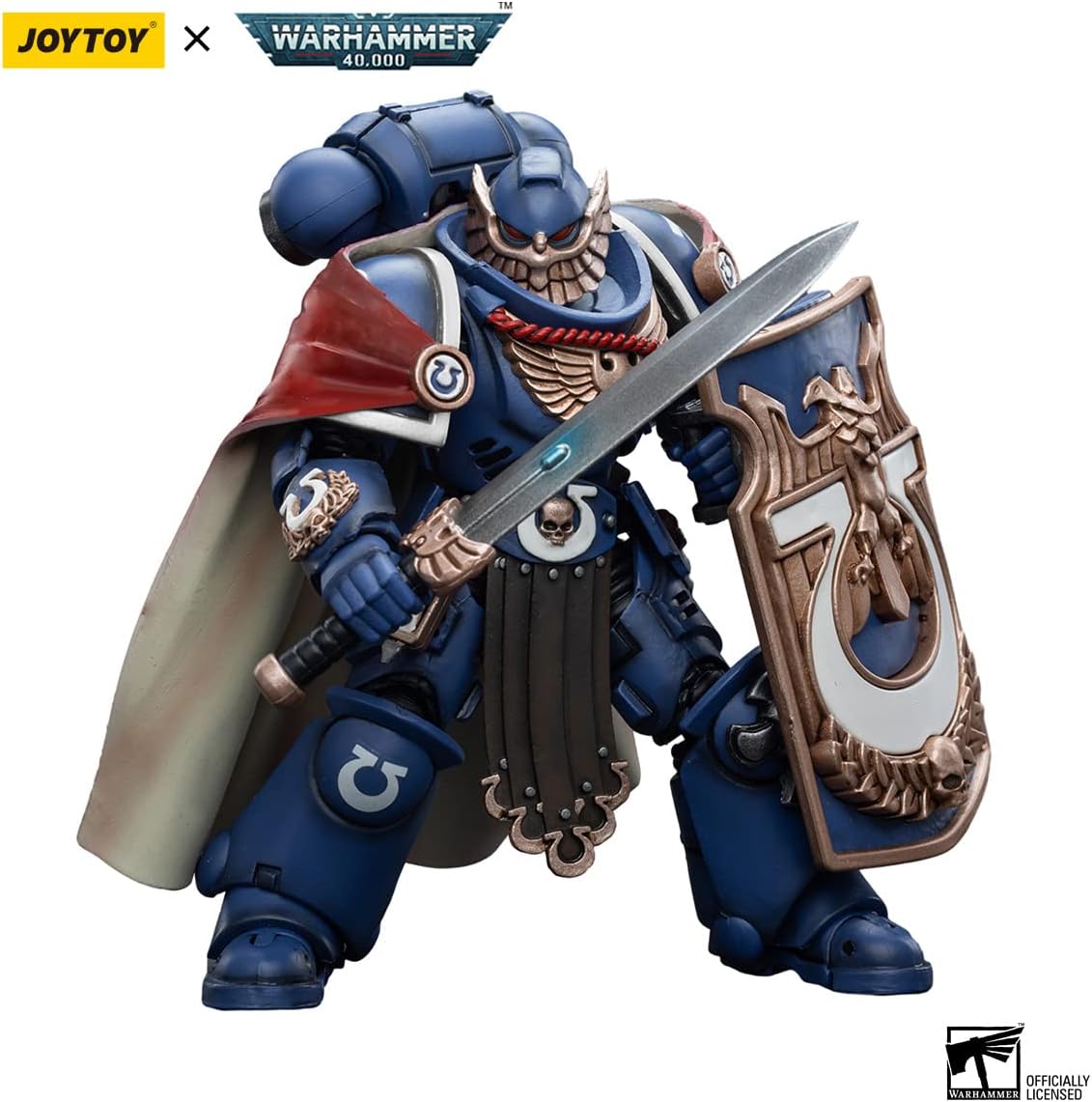JoyToy ?á Warhammer 40K Figurines d'action de science-fiction sous licence officielle à l'échelle 1/18 Série complète Ultramarine Victrix Guard