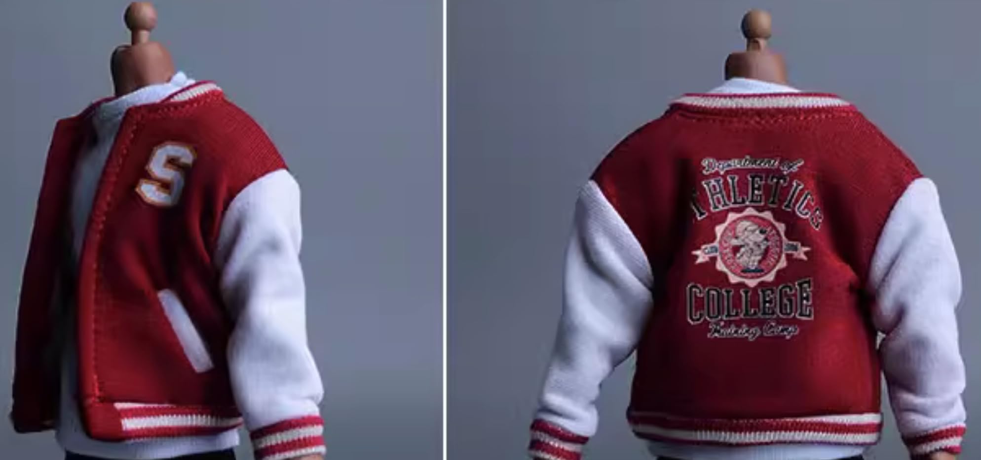 Ropa para muñecas a escala 1/12: abrigo de béisbol, accesorio coleccionable