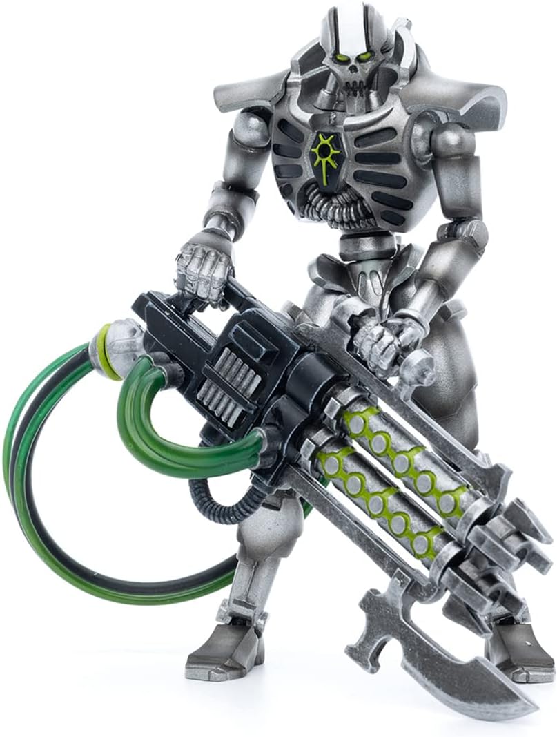 JoyToy - Figurines d'action Warhammer 40K sous licence officielle à l'échelle 1/18, série complète Black Templars et Necrons (Nécrons, Silver Blaster x 1)