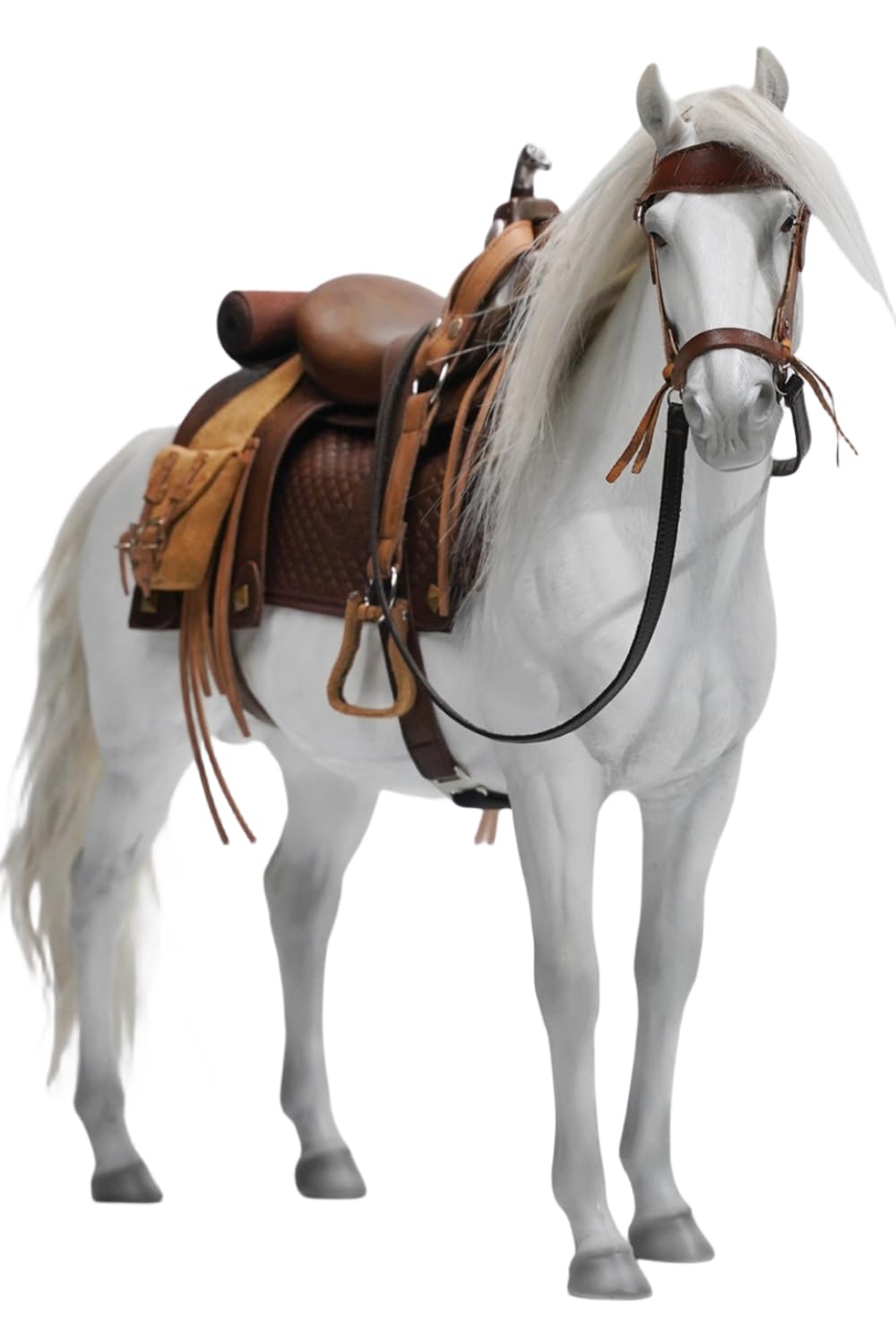 Figura de caballo coleccionable JXK: Caballo, pintado a mano por expertos, realista, resina segura, figura de animal