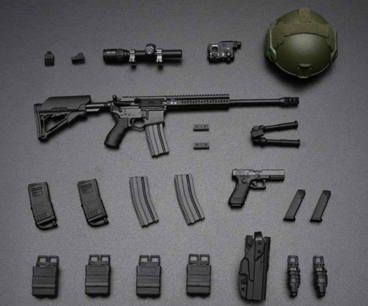 Accesorio para figura de acción a escala 1/6: Modelo E de arma de las Fuerzas Especiales