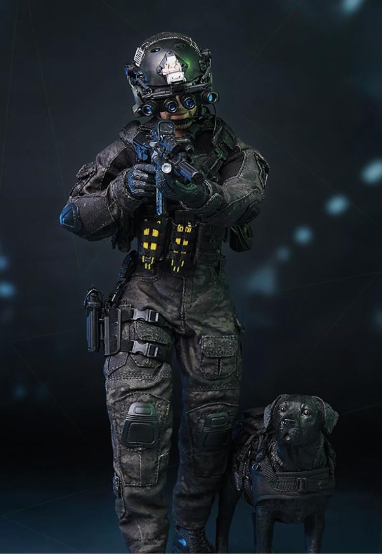 Figura coleccionable de Minitimes Toys: Figura miniatura del equipo Seal a escala 1:6