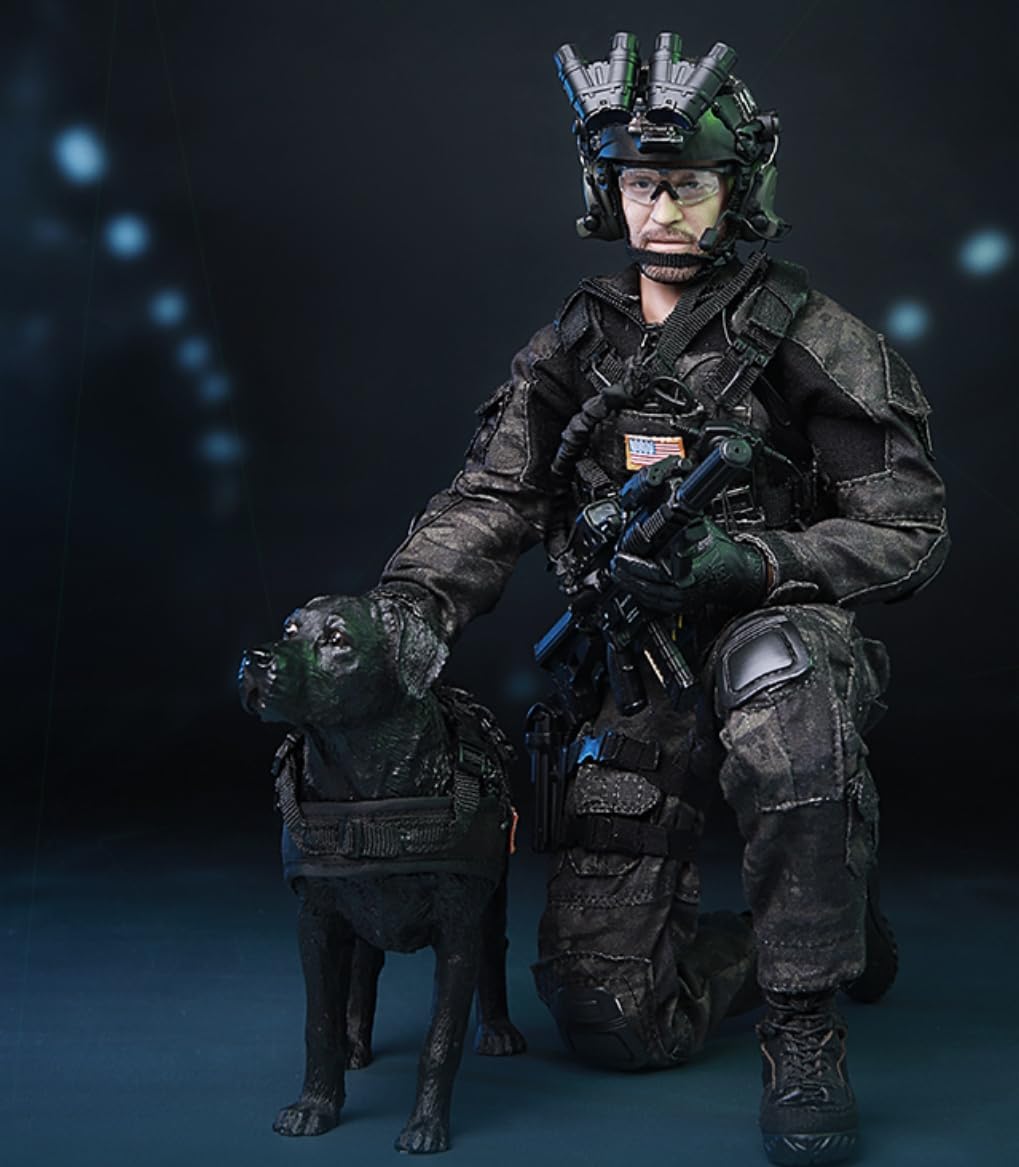 Figura coleccionable de Minitimes Toys: Figura miniatura del equipo Seal a escala 1:6