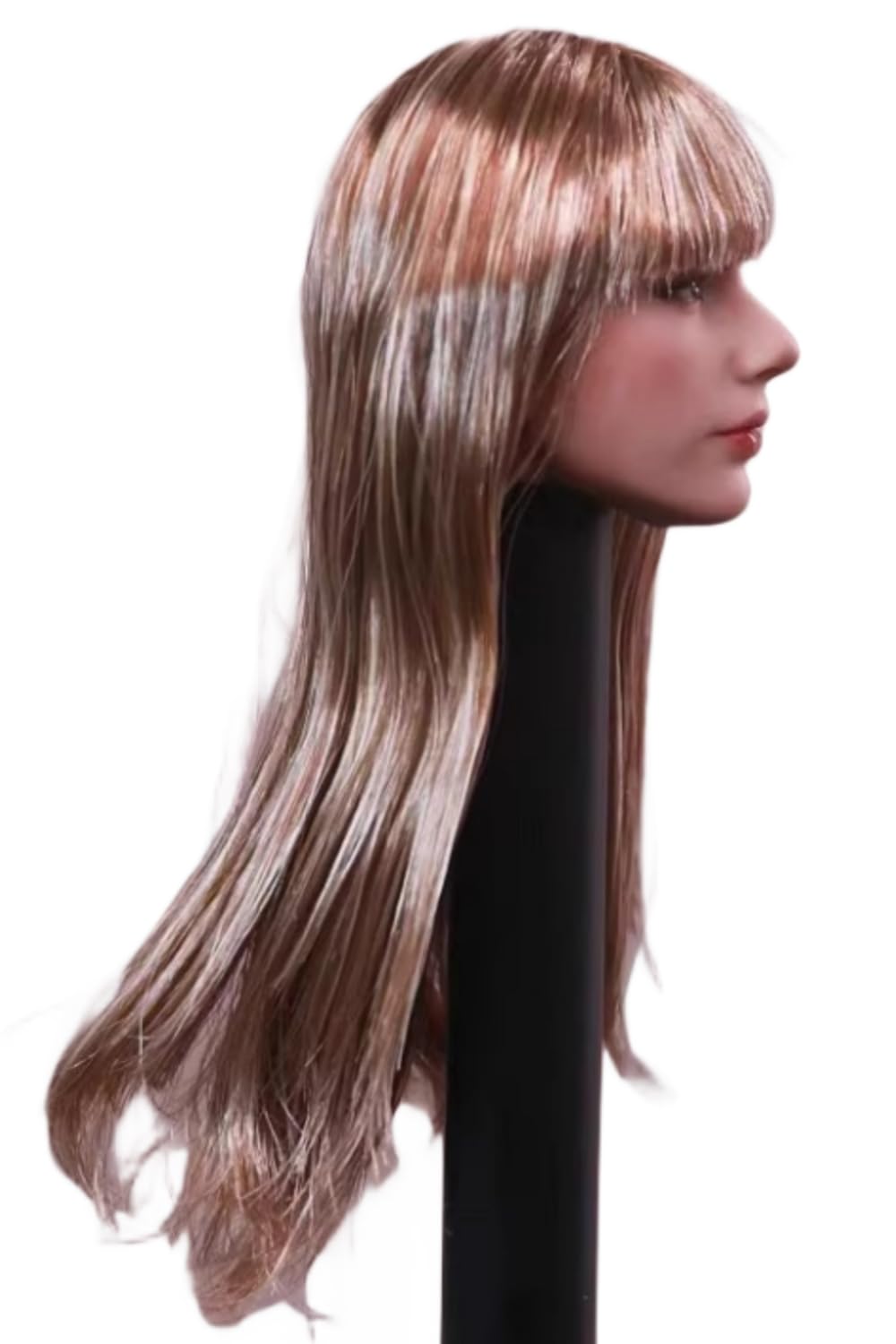 Escultura de cabeza femenina a escala 1:6, escultura de cabeza de niña europea de una bella cantante para figuras de acción de 12 pulgadas.