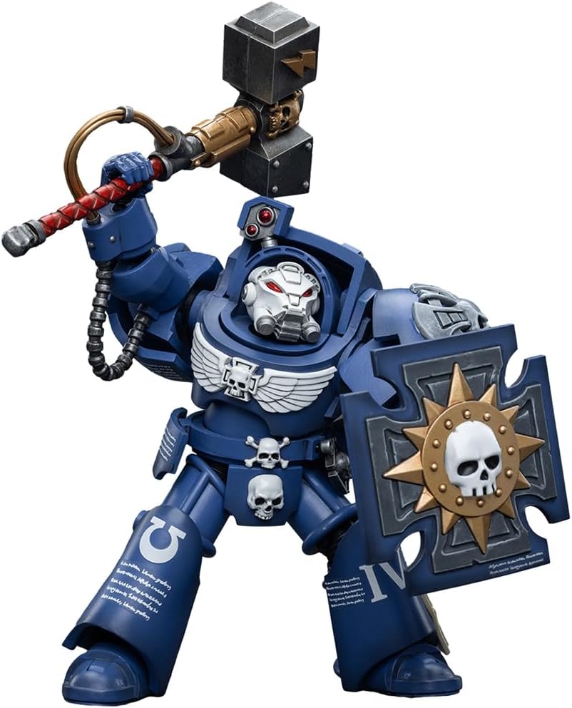 Figurine articulée de collection JoyToy Warhammer 40K Ultramarines Terminators Brother Acastian à l'échelle 1:18