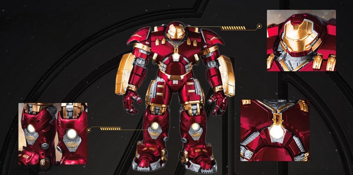 Maquetas de plástico Fondjoy: Figuras de acción coleccionables Iron Man Mark XLIV Hulkbuster a escala 1:7 MV2023801X