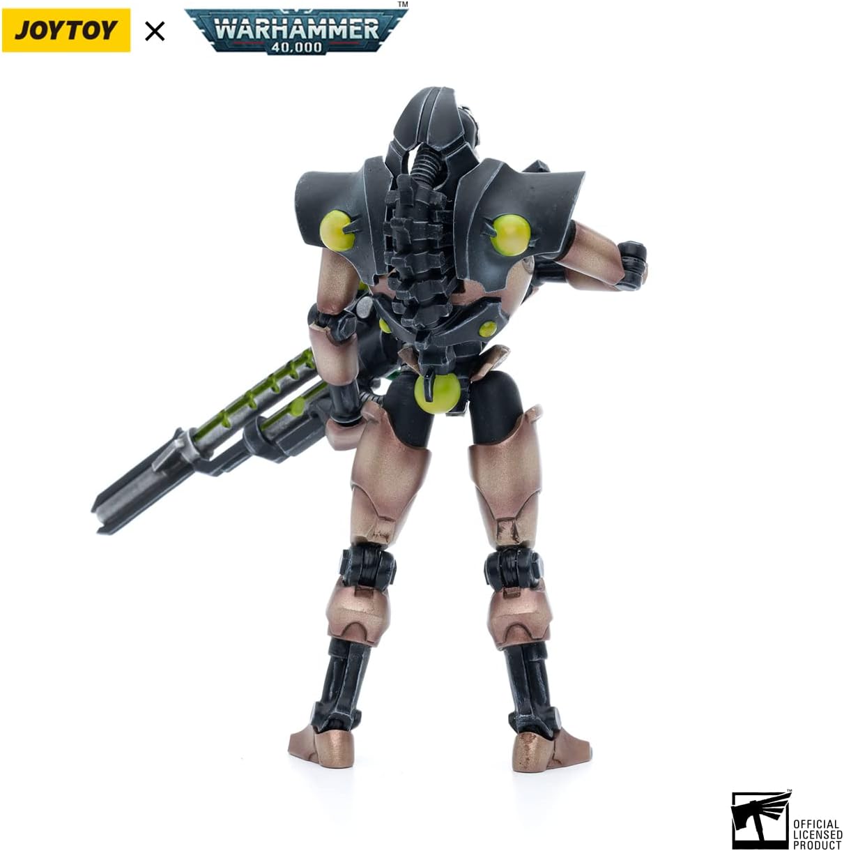 JoyToy - Figurines d'action Warhammer 40K sous licence officielle à l'échelle 1/18, série complète Black Templars et Necrons (Nécrons, Golden Deathmark x 2)