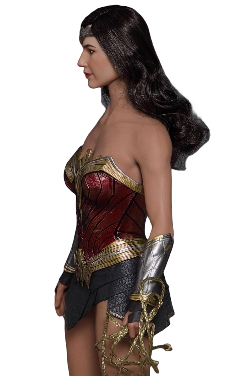 Escultura de cabeza femenina, niña europea de 12 pulgadas