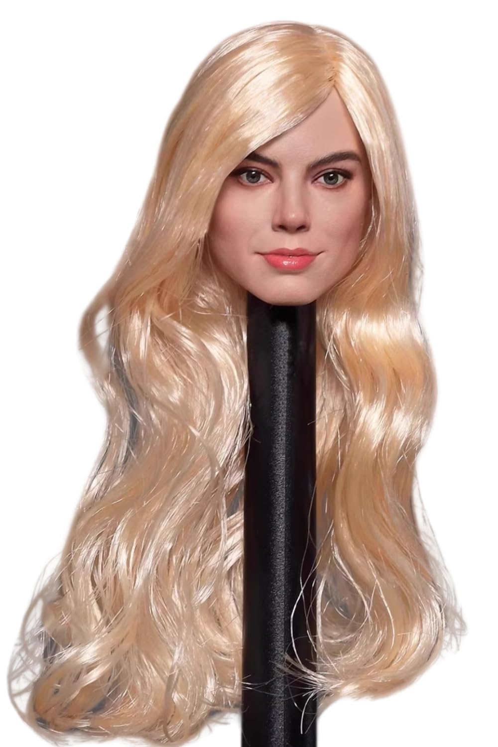 Escultura de cabeza femenina, niña europea de 12 pulgadas