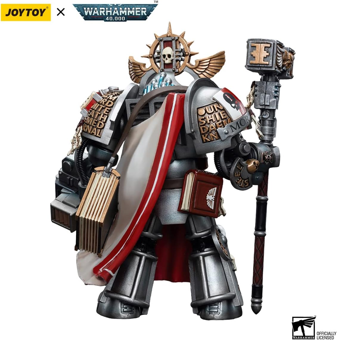 Figurine de collection JoyToy 40K Grey Knights Grand Master Voldus à l'échelle 1:18