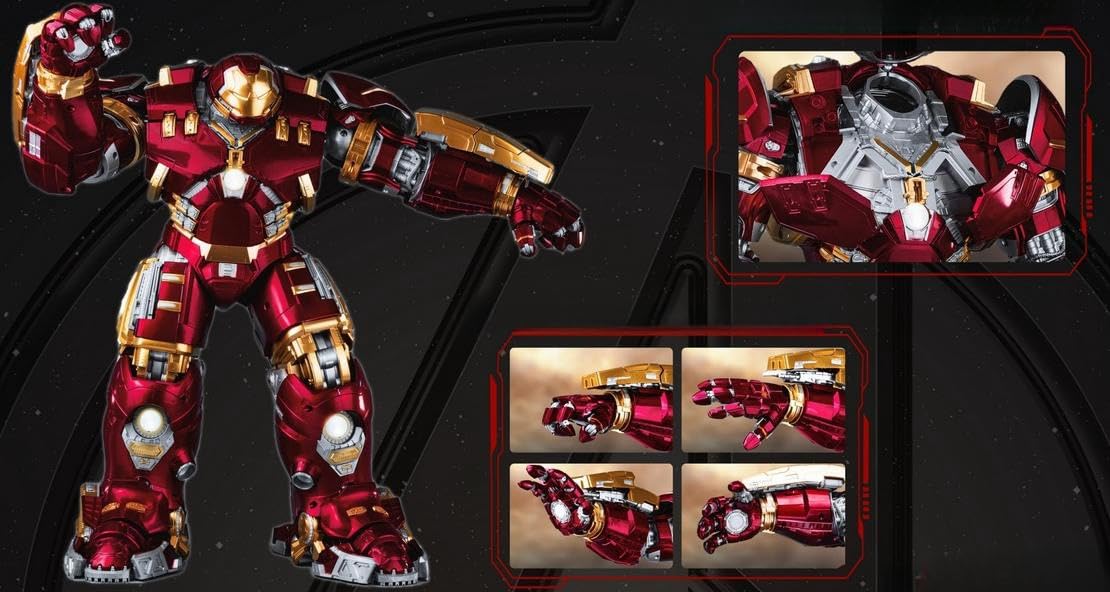 Maquetas de plástico Fondjoy: Figuras de acción coleccionables Iron Man Mark XLIV Hulkbuster a escala 1:7 MV2023801X