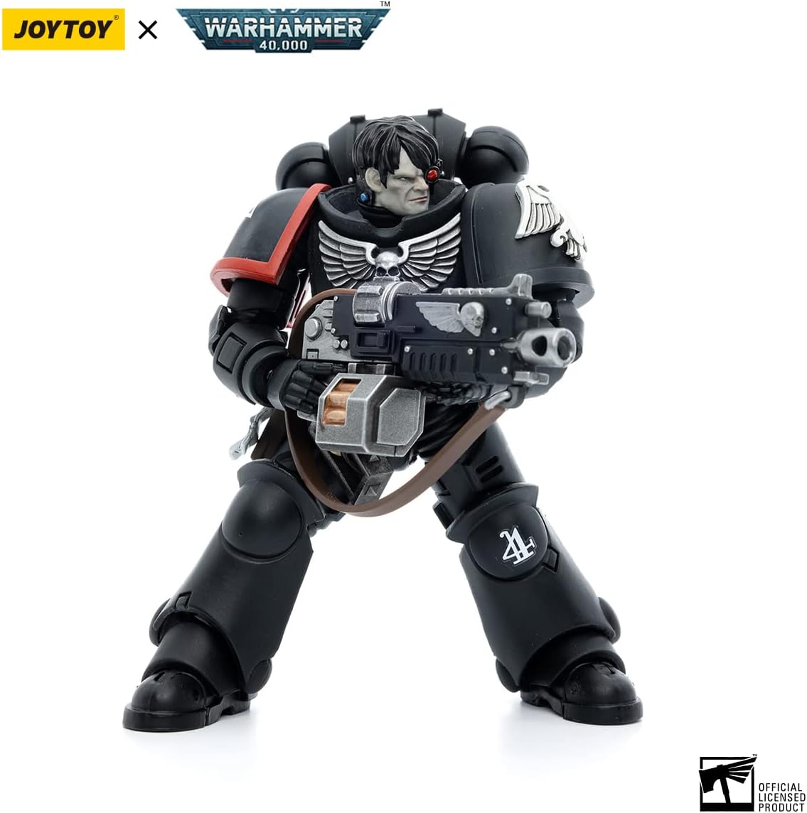 Figurine de collection JoyToy Warhammer 40K Raven Guard Intercessors Brother Nax à l'échelle 1:18