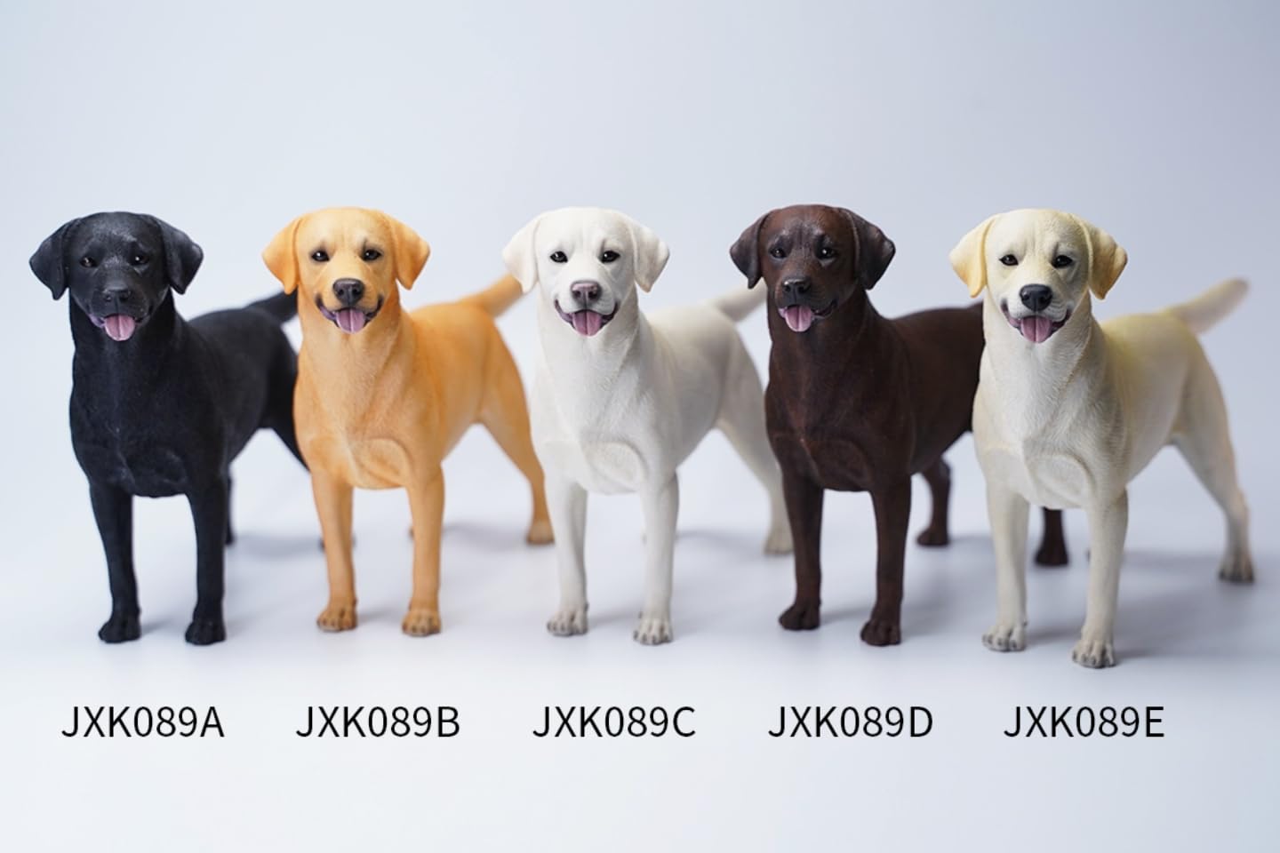 Figura de perro coleccionable JXK: Labrador, pintada a mano por expertos, realista, resina segura, miniatura a escala 1:6.