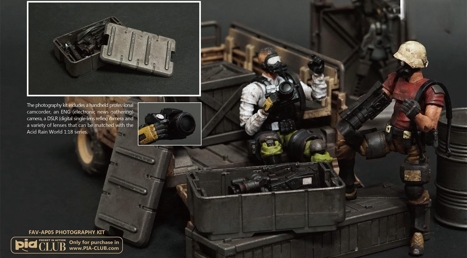 Figura coleccionable de Toys Alliance X Acid Rain: Acid Rain: Kit de fotografía para figura de acción en miniatura a escala 1:18 FAV-AP05