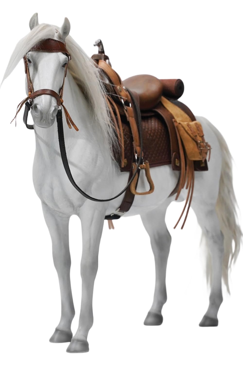 Figura de caballo coleccionable JXK: Caballo, pintado a mano por expertos, realista, resina segura, figura de animal