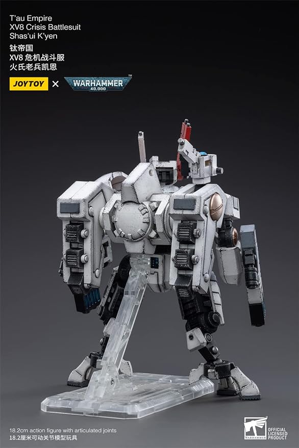 Figurine de collection JoyToy 40K T'au Empire Terminators Battlesuit02 à l'échelle 1:18