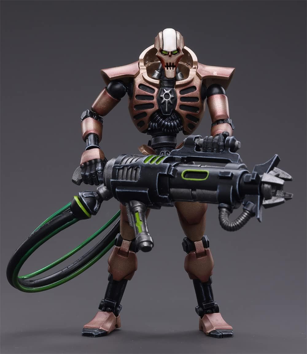 JoyToy - Figurines d'action Warhammer 40K sous licence officielle à l'échelle 1/18, série complète Black Templars et Necrons (Nécrons, Golden Tesla x 2)