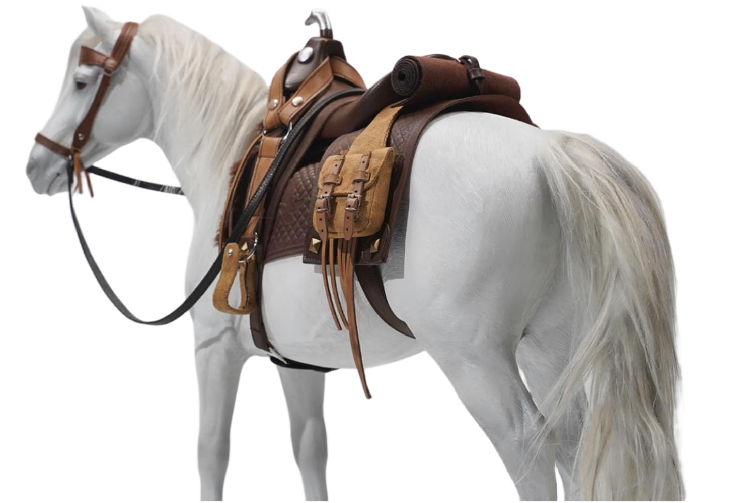 Figura de caballo coleccionable JXK: Caballo, pintado a mano por expertos, realista, resina segura, figura de animal