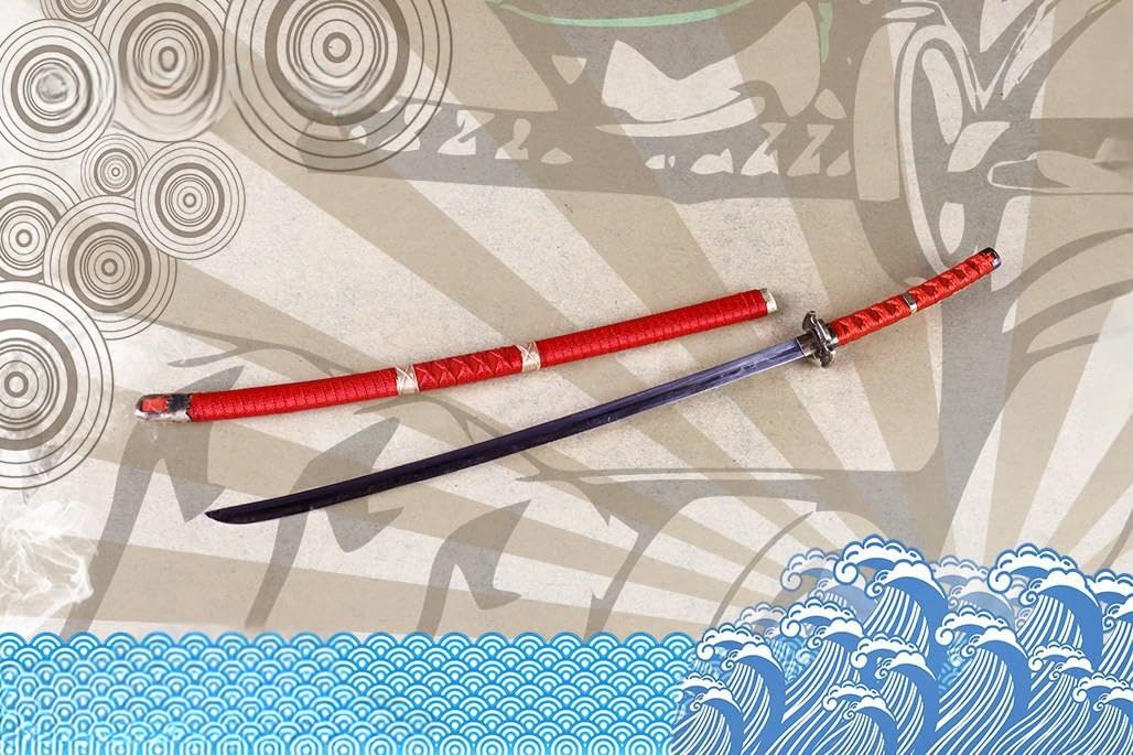 Accesorio de figura a escala 1/6: Modelo de traje de cuchillo japonés en miniatura coleccionable