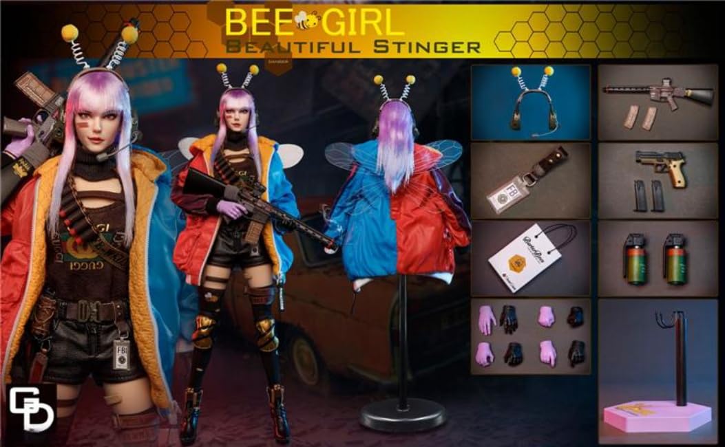 Figura GDTOYS: Figura de abeja final, miniatura femenina a escala 1:6 GD97003