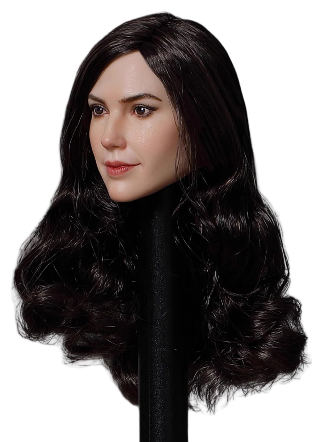 Escultura de cabeza femenina, niña europea de 12 pulgadas