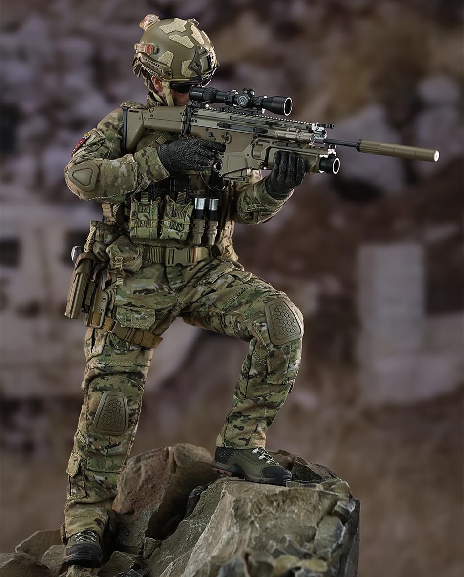 Minitimes Toys Male Collectible Action Figure: US Army Special Forces 1:6 Scale Military Style Flexible Figure