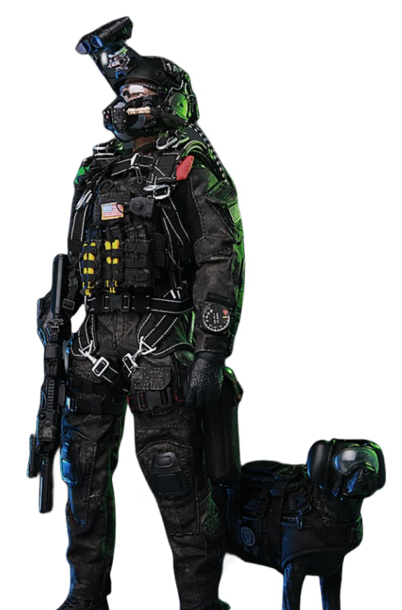 Figura coleccionable de Minitimes Toys: Figura miniatura del equipo Seal a escala 1:6