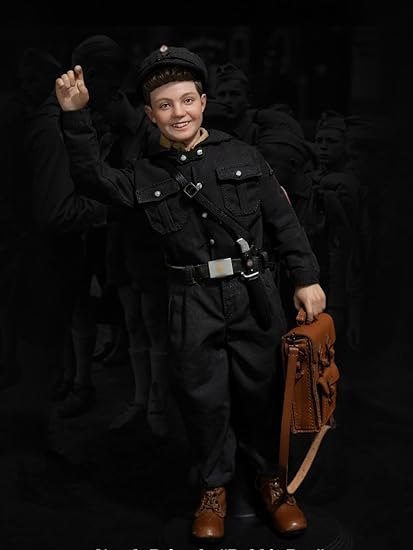 Figura de Facepool. Figura coleccionable de Facepool. Conjunto completo: Figura de acción masculina en miniatura de la Brigada Juvenil Alemana de la Segunda Guerra Mundial, FP016A.