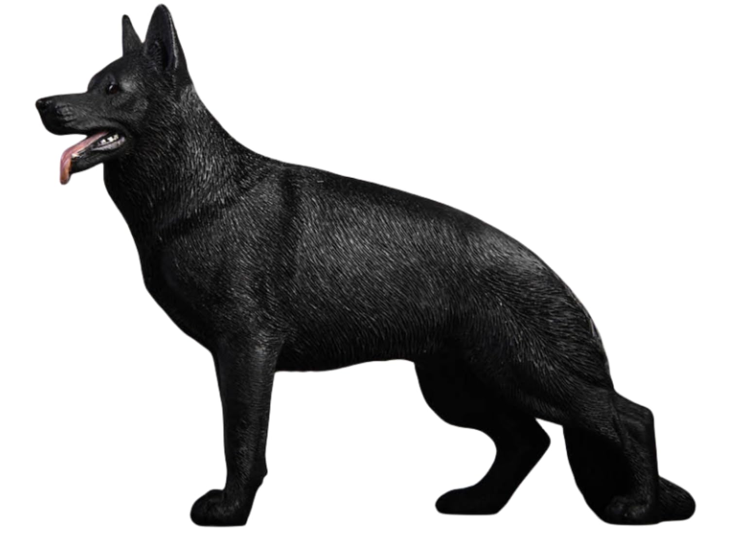 Figura de perro coleccionable JXK: Pastor, pintada a mano por expertos, realista, resina segura, miniatura a escala 1:12