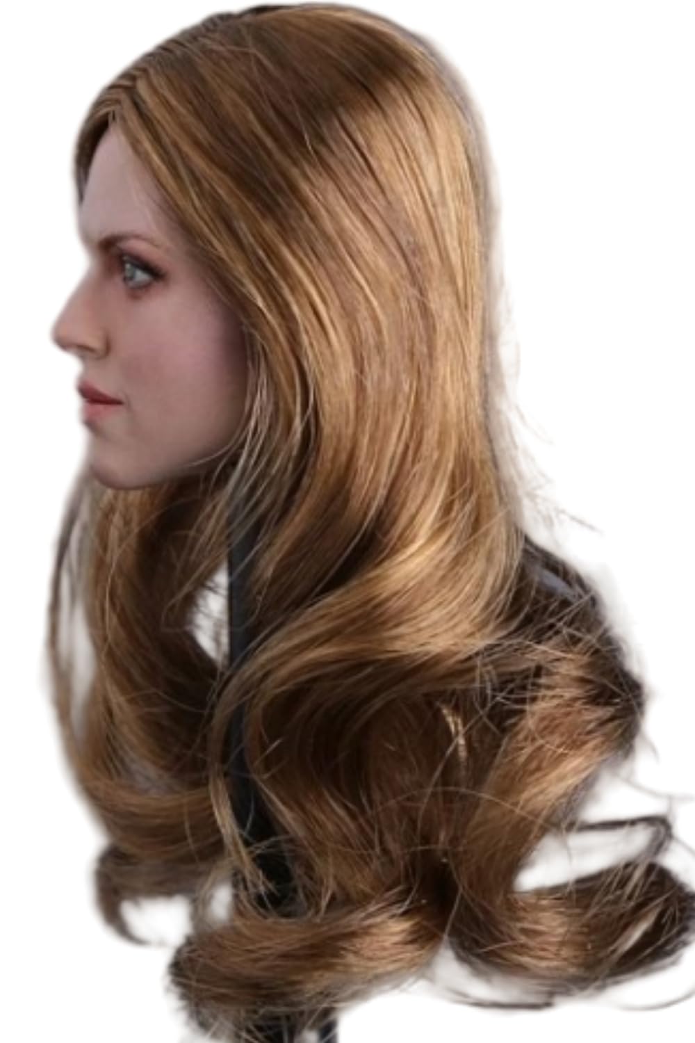 Escultura de cabeza femenina, niña europea de 12 pulgadas