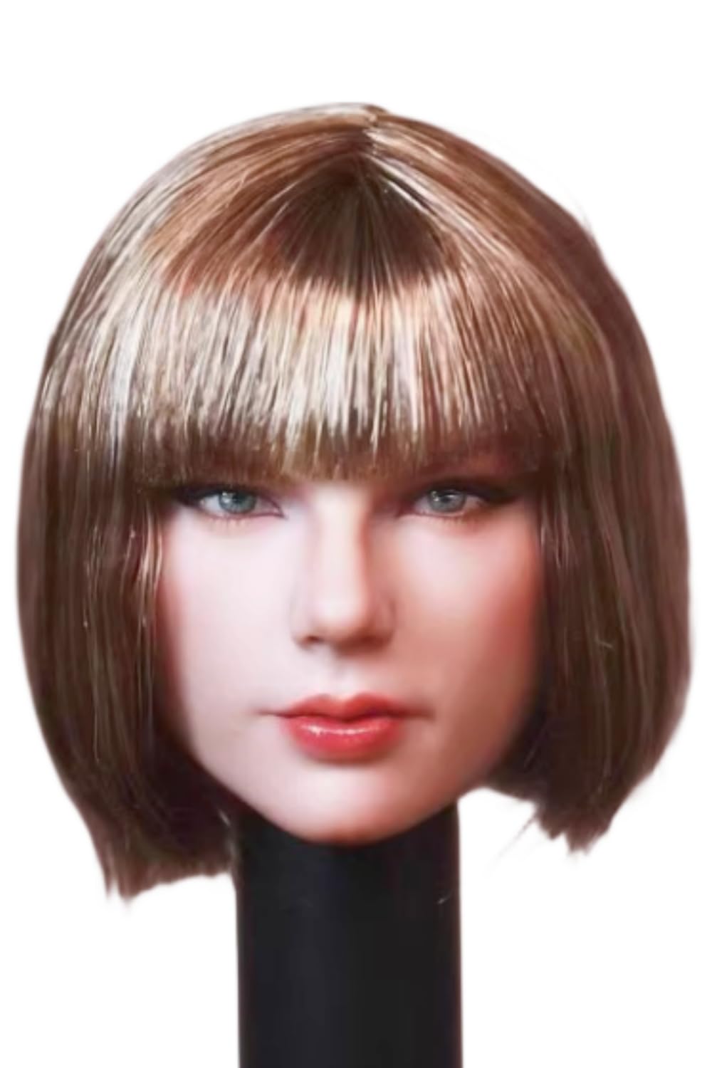 Escultura de cabeza femenina a escala 1:6, escultura de cabeza de niña europea de una bella cantante para figuras de acción de 12 pulgadas.