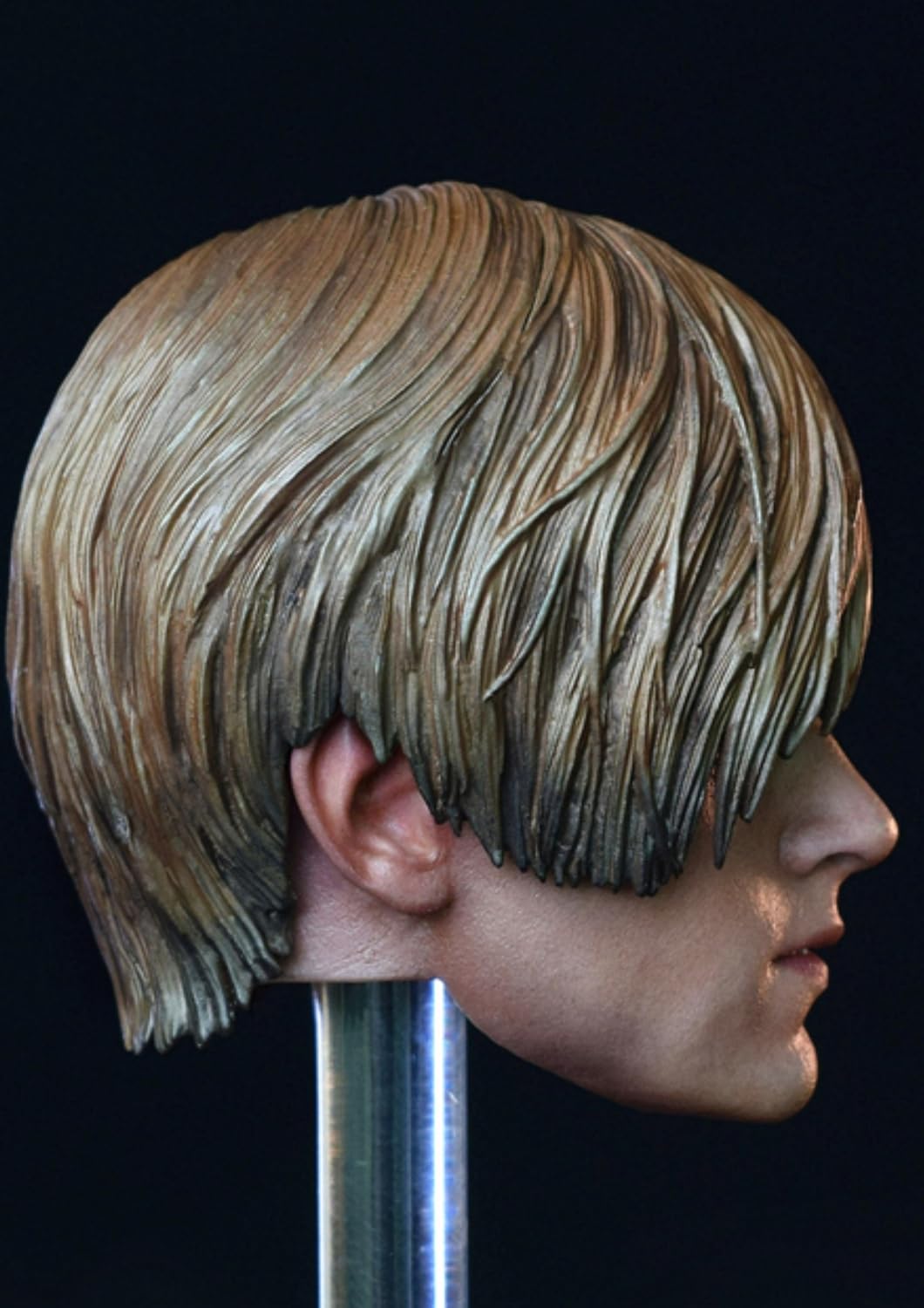 Escultura de cabeza masculina a escala 1:6, León, escultura de cabeza masculina europea para figuras de acción de 30 cm BY-T15