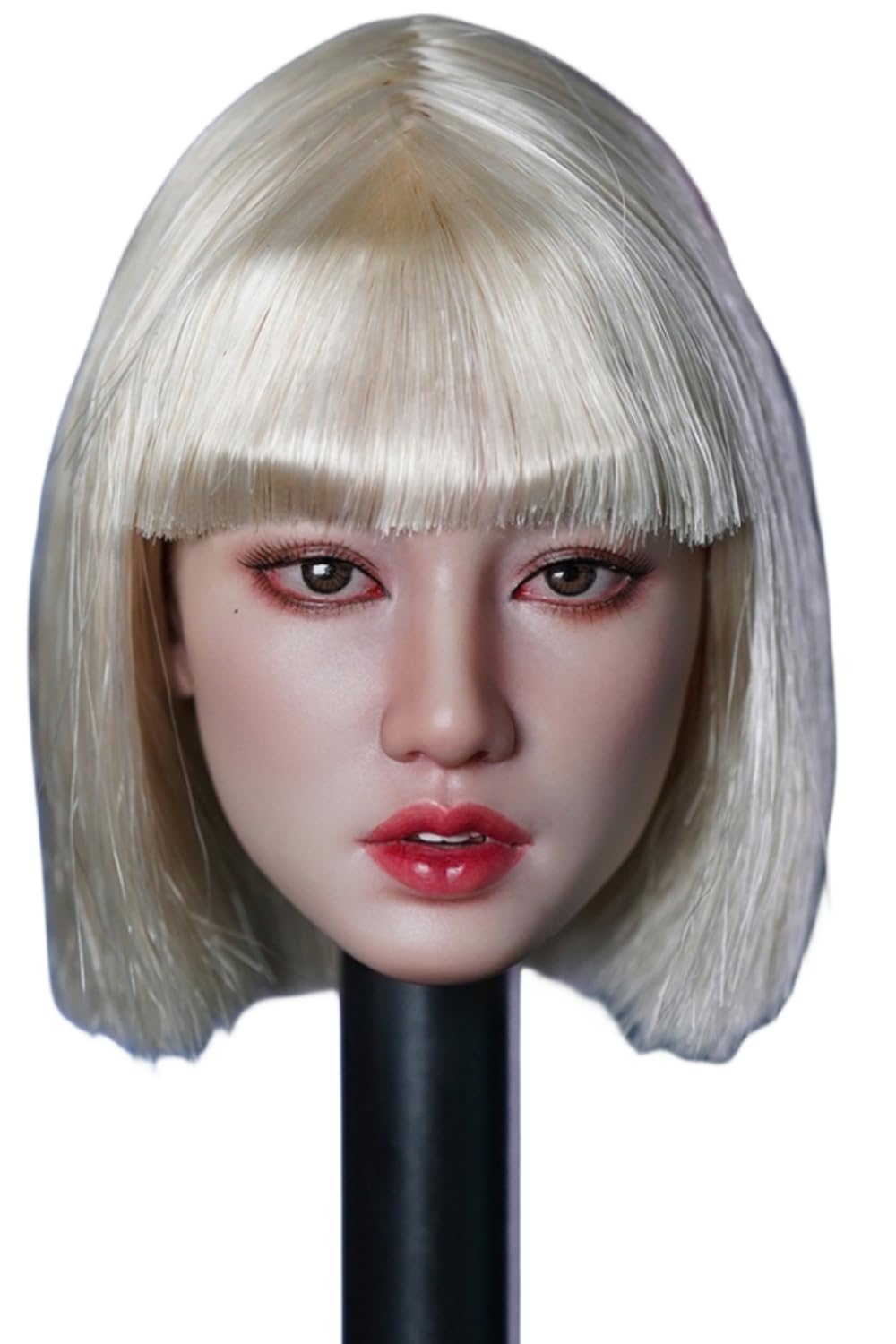 Super Duck 1:6 Scale Female Head Sculpt, Kpop Star Girl Head Sculpture for 12-inch Action Figures
