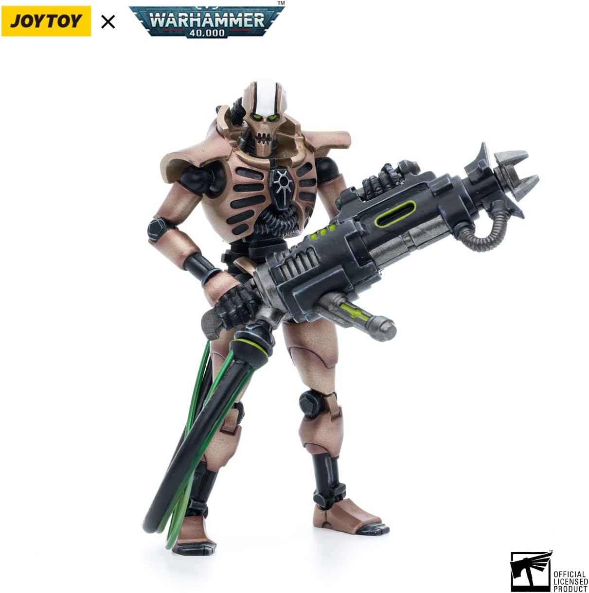 JoyToy - Figurines d'action Warhammer 40K sous licence officielle à l'échelle 1/18, série complète Black Templars et Necrons (Nécrons, Golden Tesla x 2)