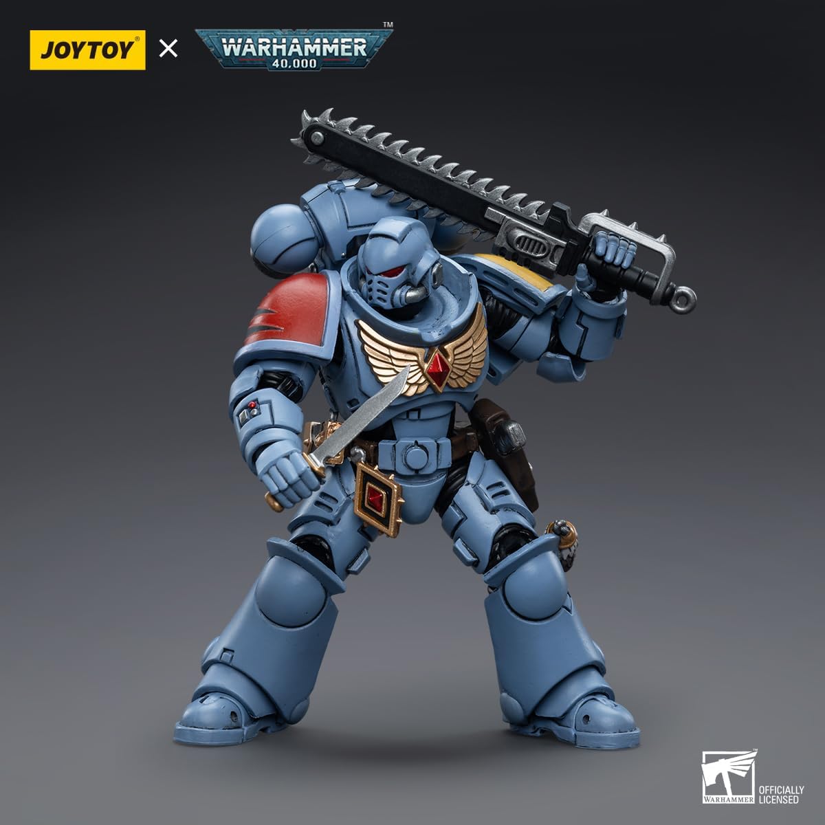JoyToy - Figurines d'action de science-fiction Warhammer 40K sous licence officielle à l'échelle 1/18, série complète (Intercessors, Space Wolves)