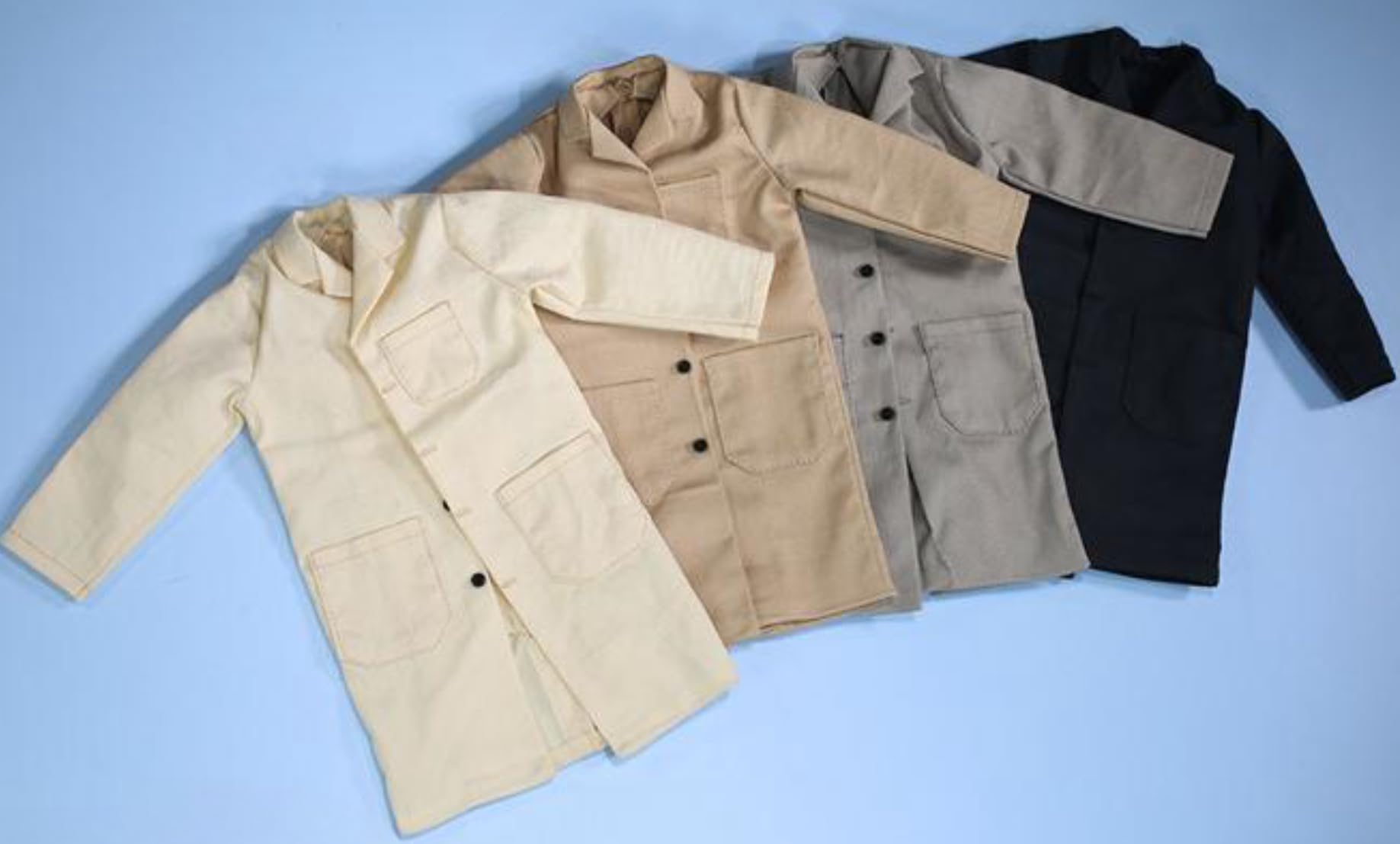 Ropa para muñeca a escala 1/6: Traje largo para figura de acción masculina coleccionable de 12 pulgadas JO23M-05A