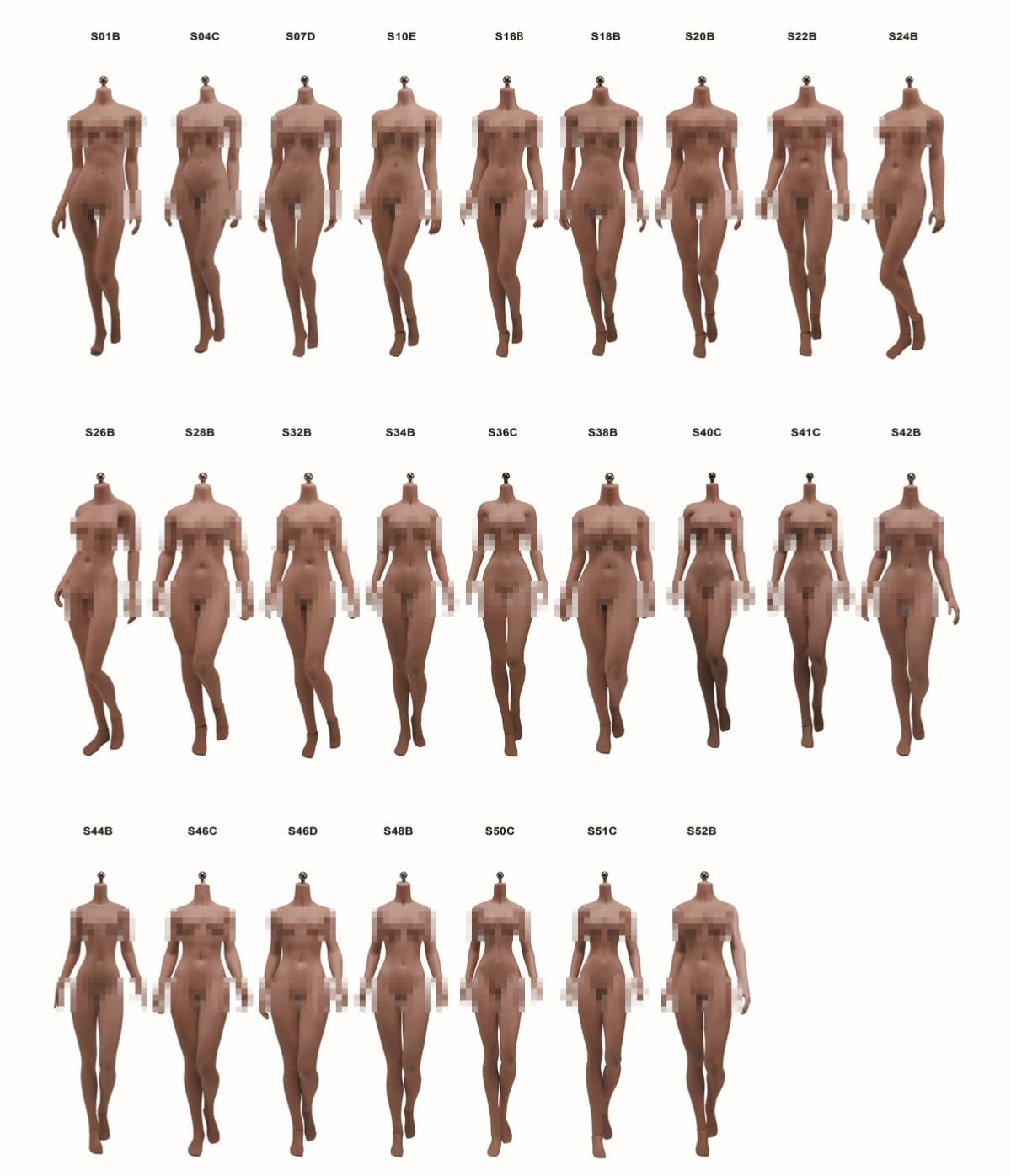 Figurine articulée féminine sans couture à l'échelle 1:6 de Tbleague