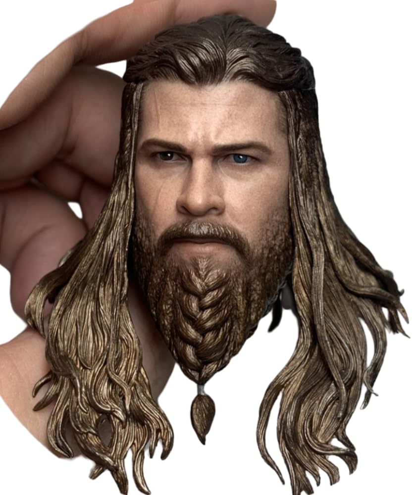 Escultura de cabeza masculina a escala 1:6, estilo anime, para figuras de acción de 12 pulgadas (H001)