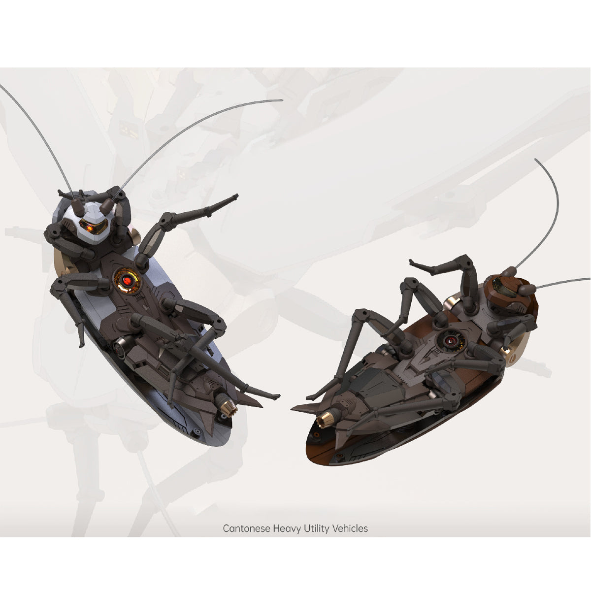 Robox Animation, Guangdong Cockroach Cantonese Heavy Utility Vehicles Super Cockroach, Assembly Model Kits
