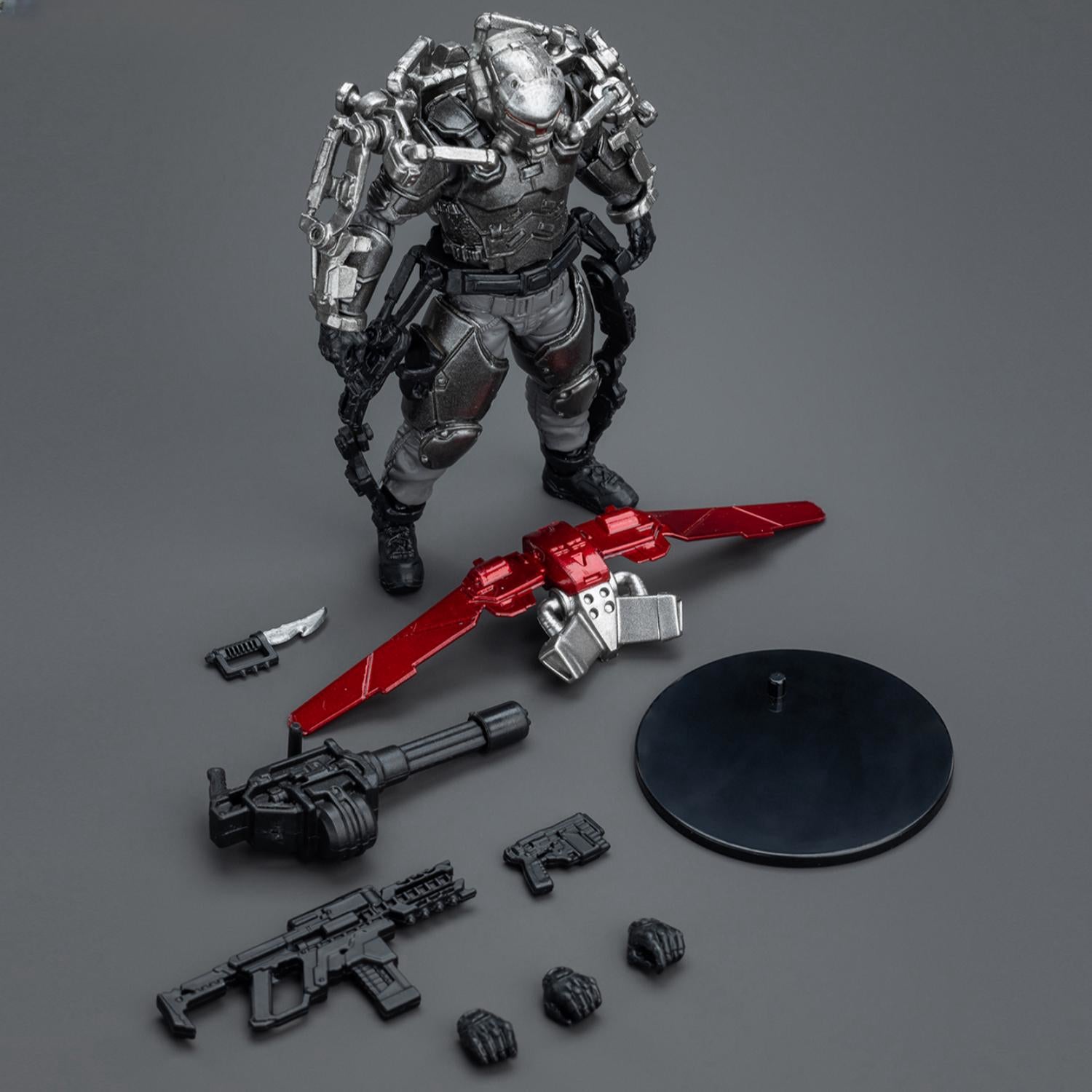 Figurine militaire de collection JoyToy : Army Builder Pack Loup solitaire avec exosquelette, figurines d'action à l'échelle 1:18 JT1743