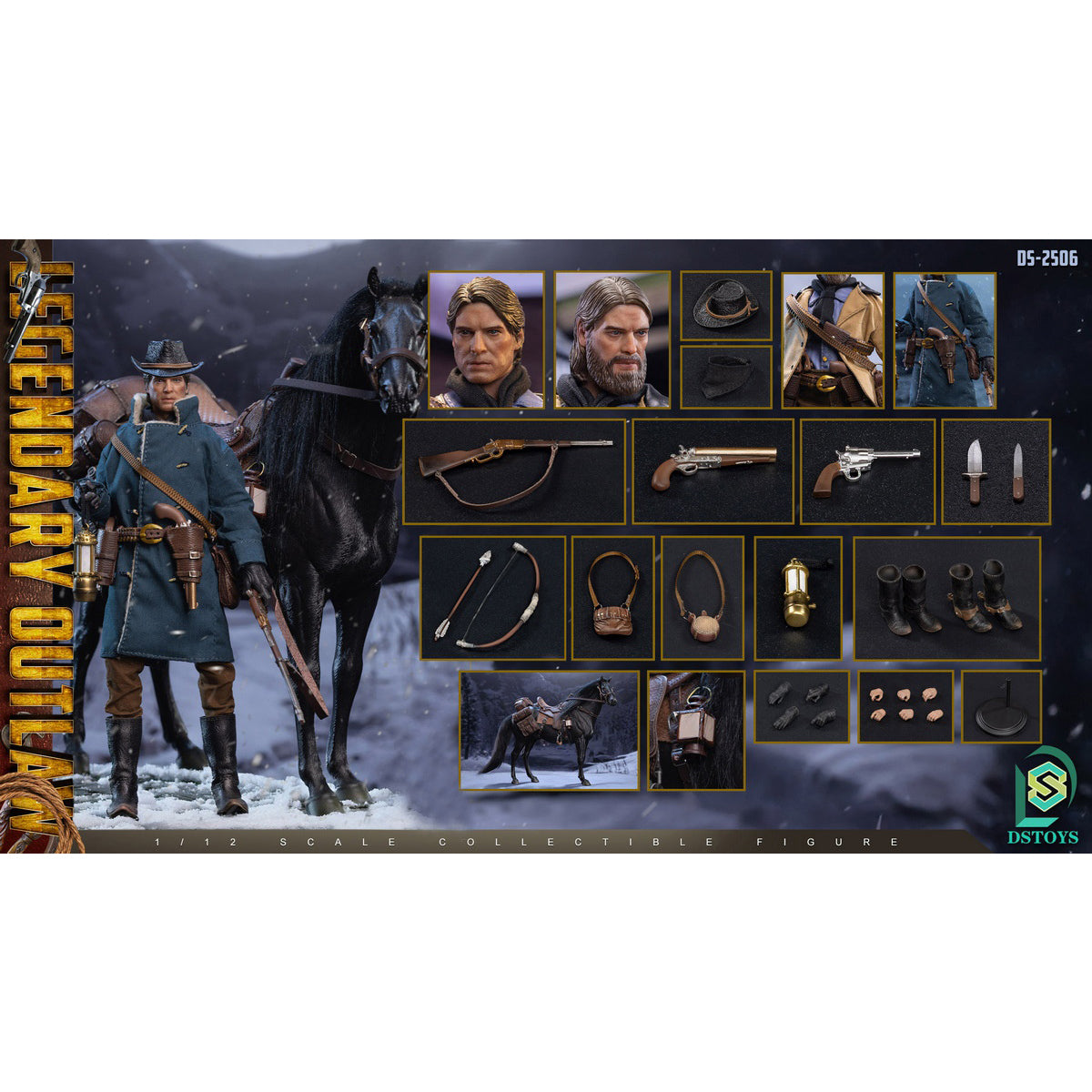 DSTOYS, Red Dead Redemption Dual Head Sculpt, Action Figures