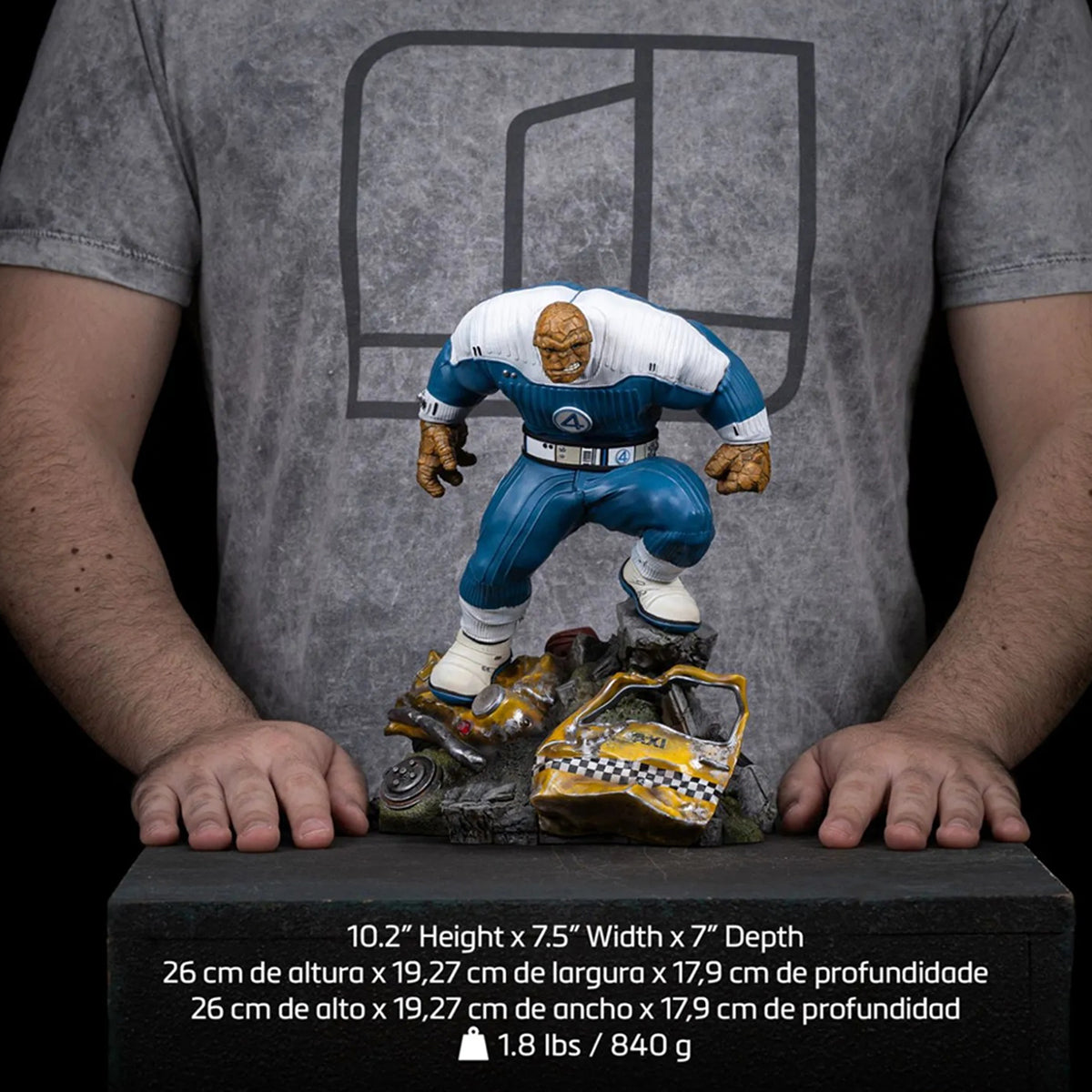 Iron Studios The Fantastic Four: First Steps - Mister Fantastic & Invisible Woman & Thing & Human Torch Art Statue