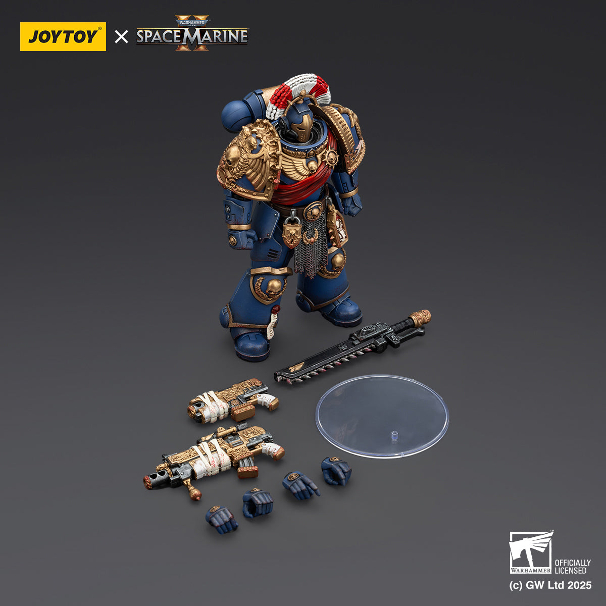 (Only Shipped to the US) JOYTOY Warhammer 40,000 1/18 Ultramarines Relic Secundus Armour with Artificer Bolt Rifle Chainsword and Bolt Pistol JT01536 Action Figures