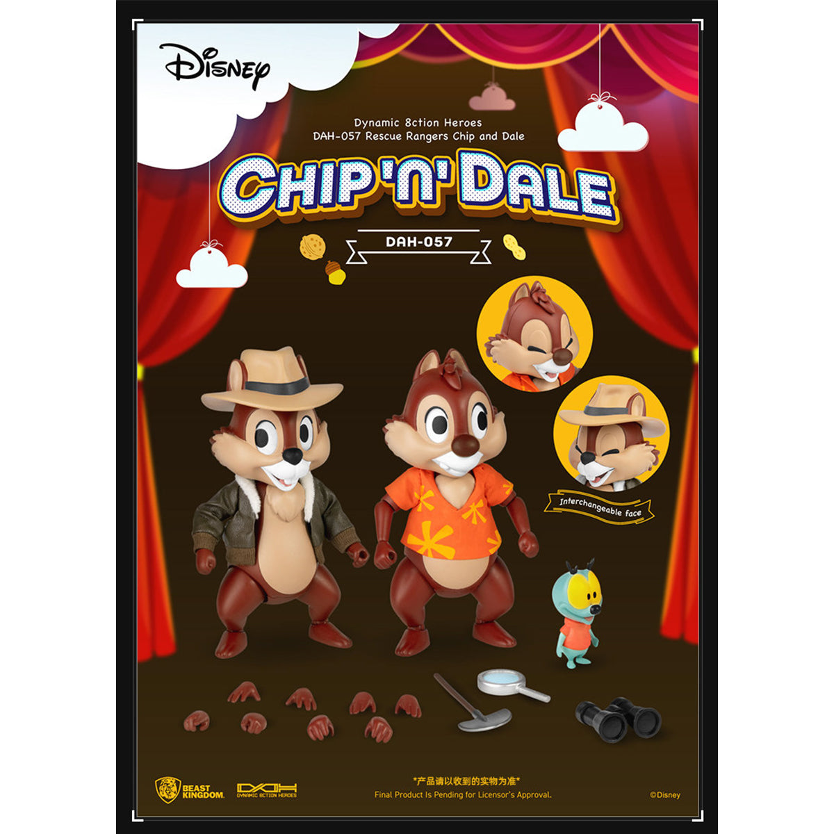 Beast Kingdom DAH-057 Rescue Rangers Chip and Dale Action Figure