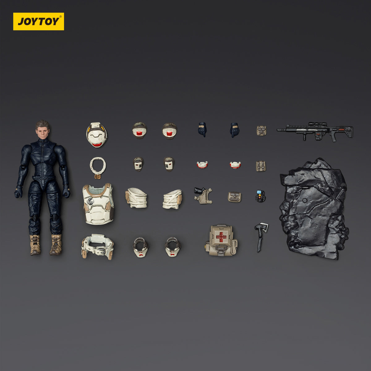 JOYTOY UNSC Sniper Mason/Medic Levi/Assaulter Samuel/Breacher Benjamin/Infiltration Expert Arthur/Elite Soldier Hunter/Assaulter Elias/Assaulter Liam 1/25 Scale Action Figure