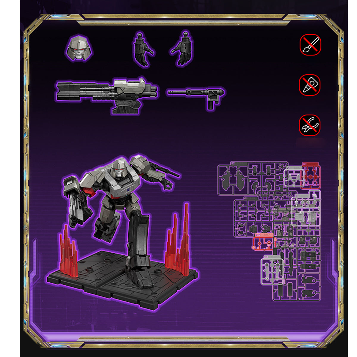 (Only Shipped to the US) BLOKEES Origins One Megatron Assembly Model Kits Beyond Edition
