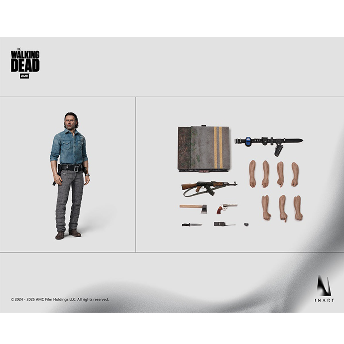 INART The Walking Dead Season 8 Negan Smith & Rick Grimes 1/6 Scale Action Figure