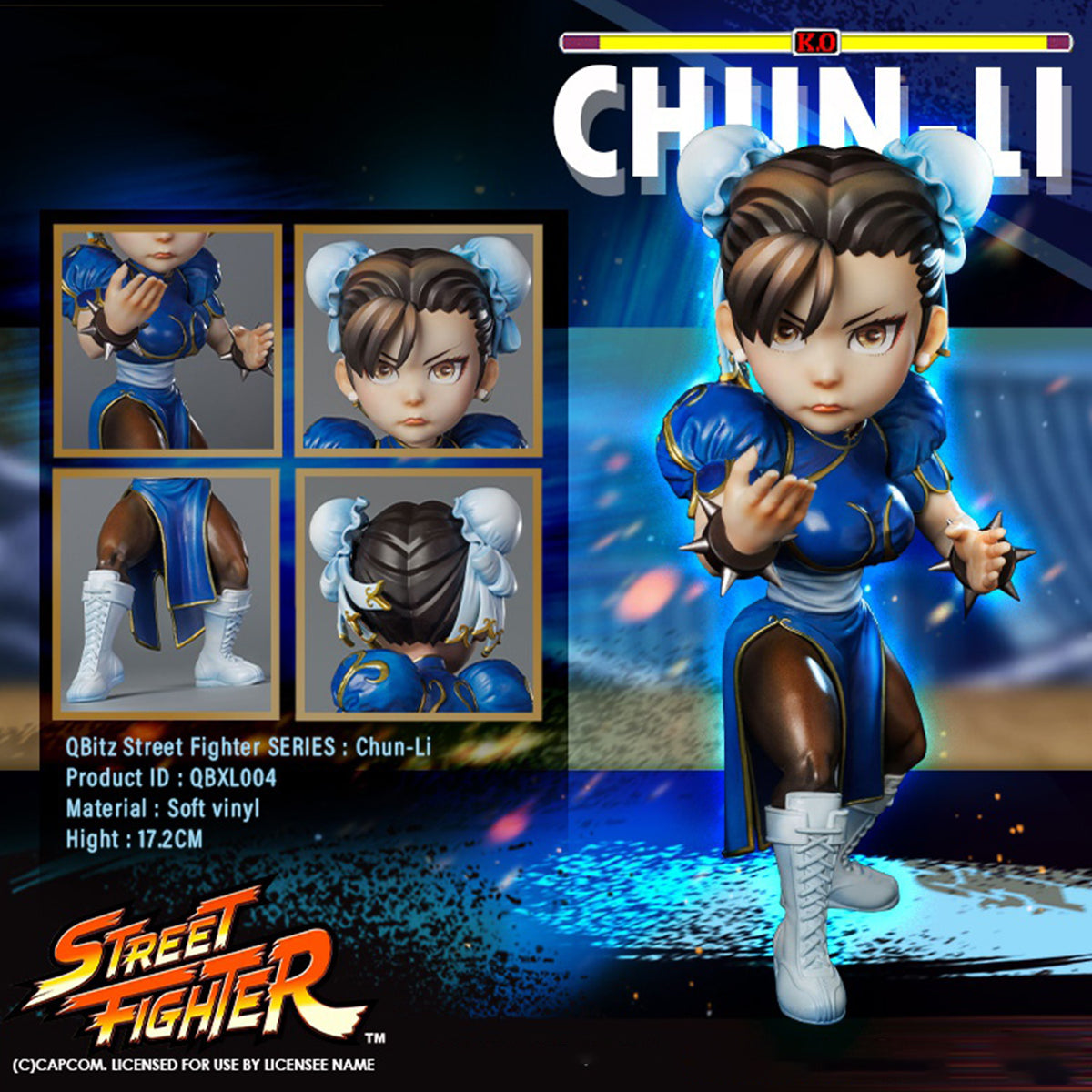 Asmus Toys Street Fighter QBITZ XL Series CHUN-LI Action Figures