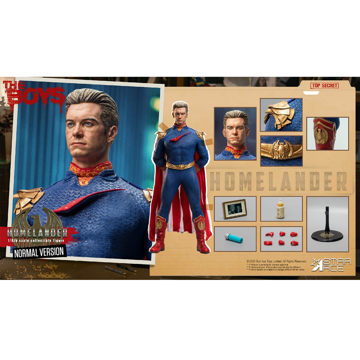 STAR ACE Toys The Boys: Homelander Standard Edition Action Figure